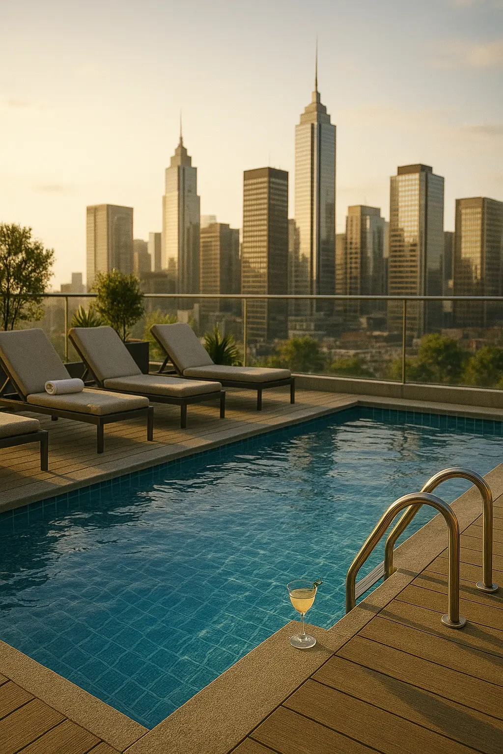 Morning laps or sunset dips : Merlin Ivy’s rooftop pool elevates every day